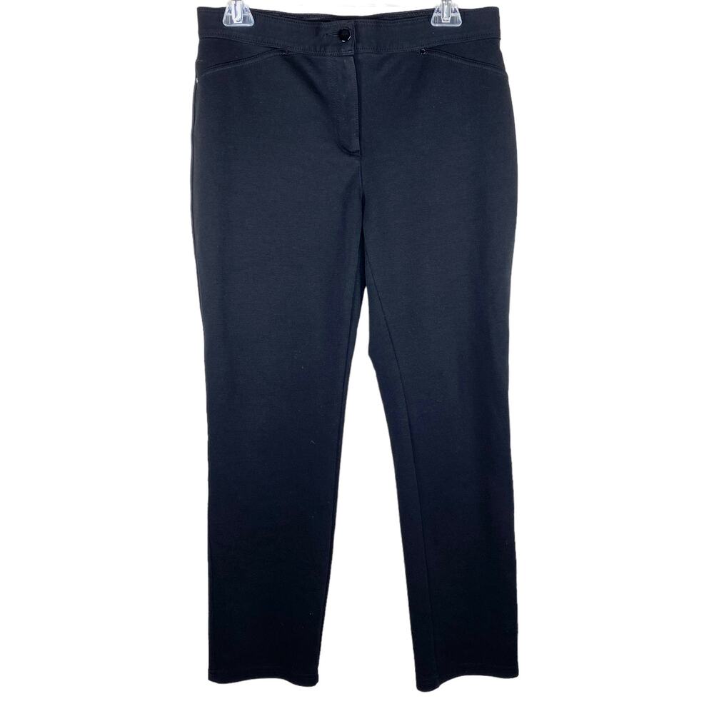 Chico's Straight Leg Dress Pants Black Jeggings 4 Short